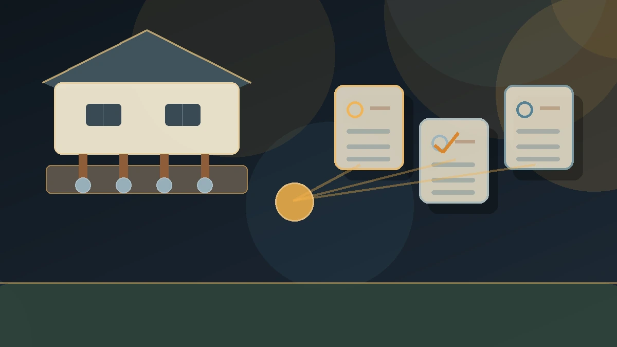 Clean homeowner preparation and foundation inspection illustration for seismic retrofit questions.